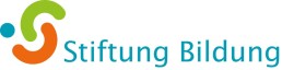 das Logo der Stiftung Bildung in blau, grün und orange, rechts daneben der Schriftzug Stiftung Bildung in blau